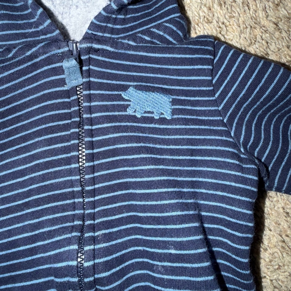 Striped Navy Blue Hoodie